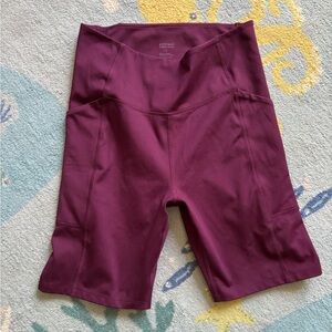 Girlfriend Collective Plum High-Rise Pocket Bike Short j